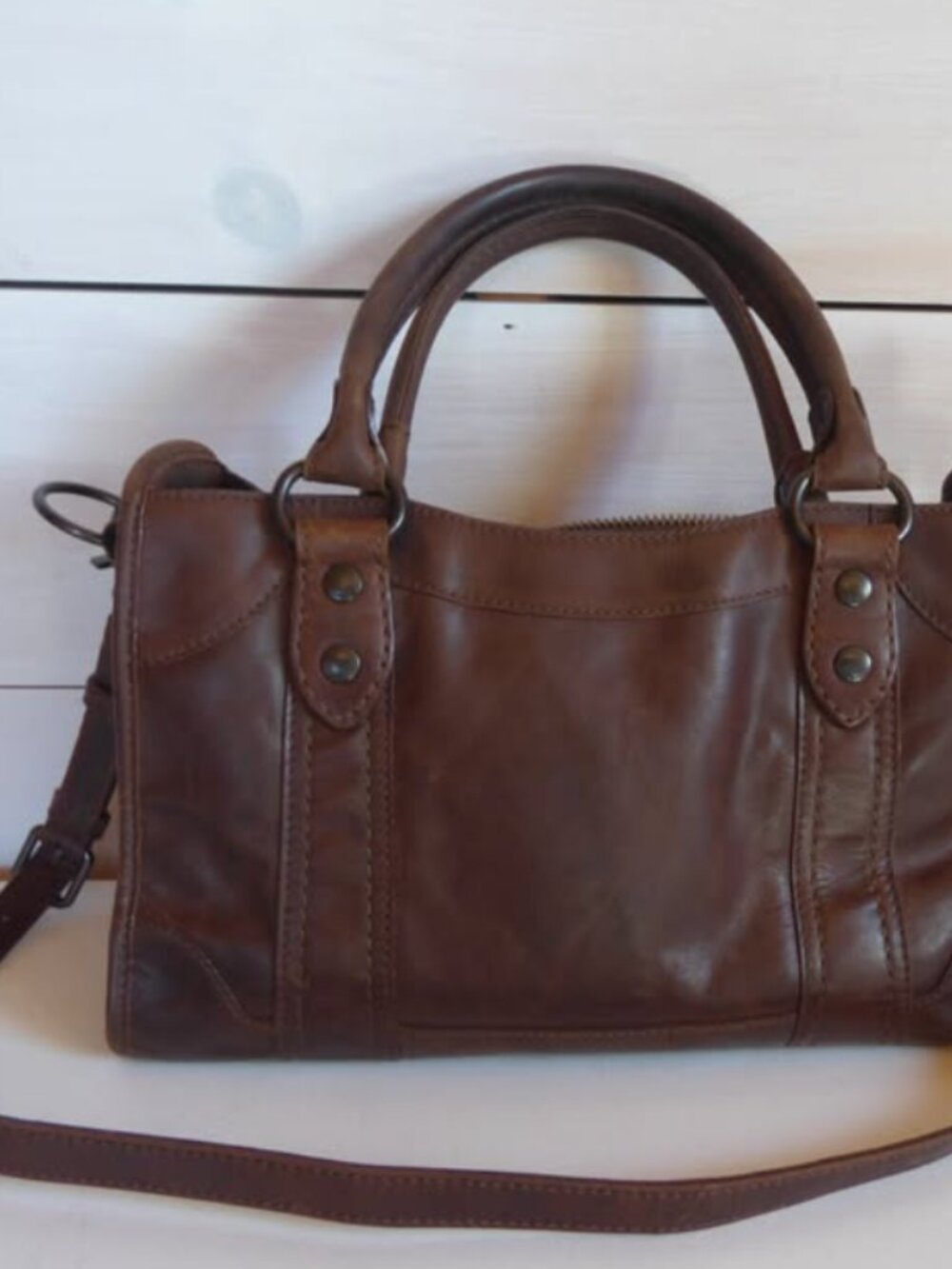 Frye Melissa Leather Bag -  like new with dustcover